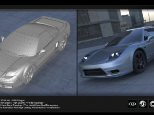 honda nsx Modelo 3D