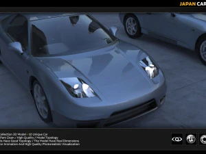japan car collection 3D Model