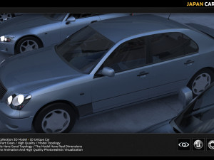 japan car collection 3D Model