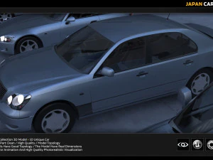 japan car collection 3D Model
