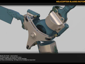 łopaty helikoptera Model 3D
