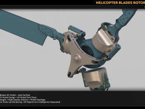 łopaty helikoptera Model 3D