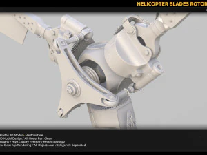 łopaty helikoptera Model 3D