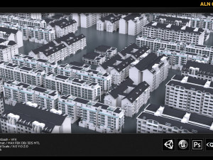 aln city kitbash 3Dモデル