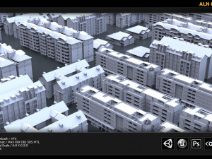aln city kitbash Modèle 3D