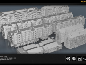 aln city kitbash Modèle 3D