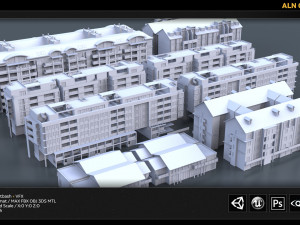 aln city kitbash Modèle 3D