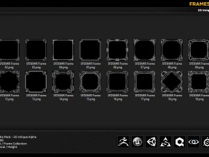 frames alpha map collection CG Textures