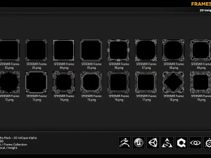 frames alpha map collection CG Textures