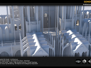gondor catedral 3D 모델
