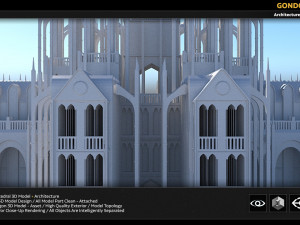 gondor catedral 3D 모델