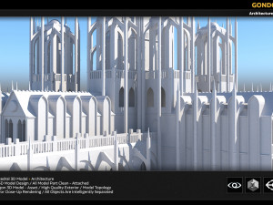 gondor catedral 3D 모델