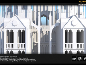 gondor catedral 3D 모델