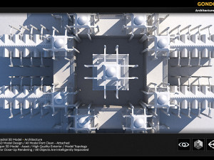 gondor catedral 3D 모델