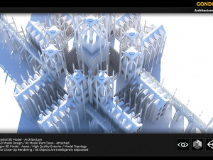 gondor catedral 3D 모델