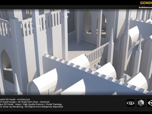 gondor catedral 3D 모델