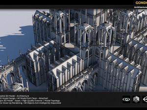 gondor catedral 3D 모델