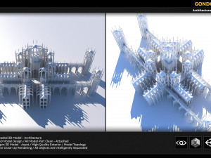 gondor catedral 3D 모델