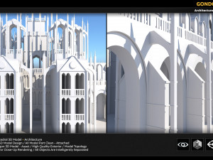 gondor catedral 3D 모델