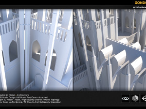gondor catedral 3D 모델