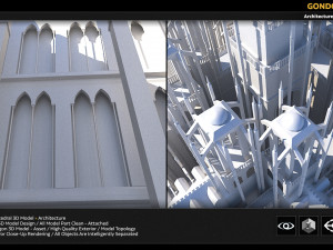 gondor catedral 3D 모델