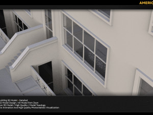 ameriacn building 3D Модель