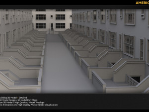 ameriacn building 3D Модель