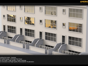 ameriacn building 3D Модель