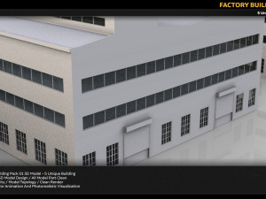 factory building kitbash 3D Model