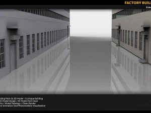 factory building kitbash 3D Model