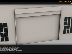 factory building kitbash 3D Model