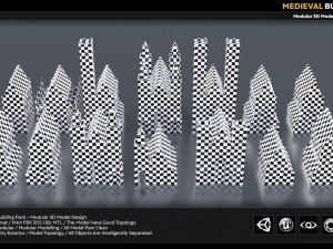 medieval building pack 3D Модель