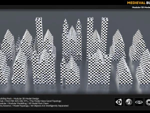 medieval building pack 3D Model