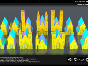 medieval building pack 3D Модель