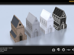 medieval church 3D Model