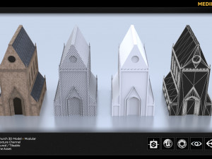 medieval church 3D Model