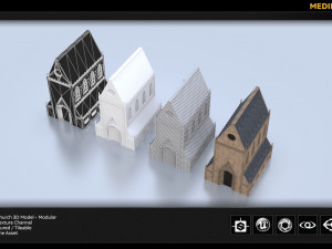 medieval church 3D Model