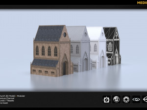 medieval church 3D Model
