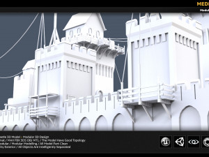 rising sun castle 3D Model