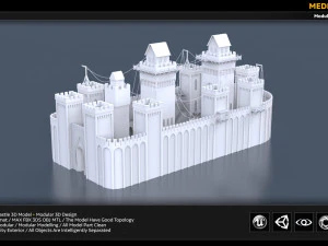 rising sun castle 3D Model