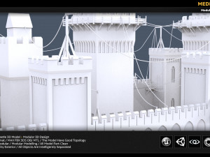 rising sun castle 3D Model