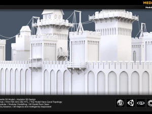 rising sun castle 3D Model
