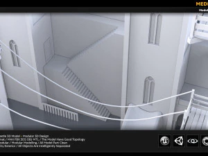 rising sun castle 3D Model