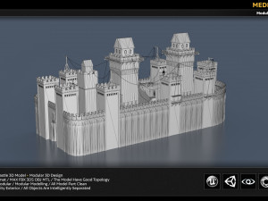 rising sun castle 3D Model