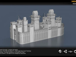 rising sun castle 3D Model
