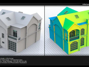 tret villa building 3D Model