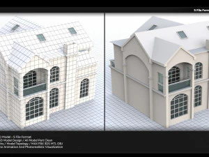 tret villa building 3D Model