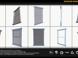 sfdemir windows pack 01 3D Модель