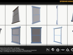 sfdemir windows pack 01 3D Model