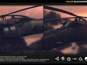 mlair blackhawk 3Dモデル